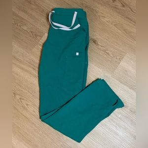 Figs yoke skinny scrub pant hunter green skinny women’s xs